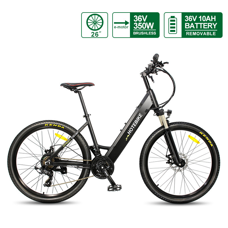 HOTEBIKE 26 Electric Bike for Women & Men – 350W Motor, 21-Speed, 50-70km Range, Lightweight Aluminum Frame