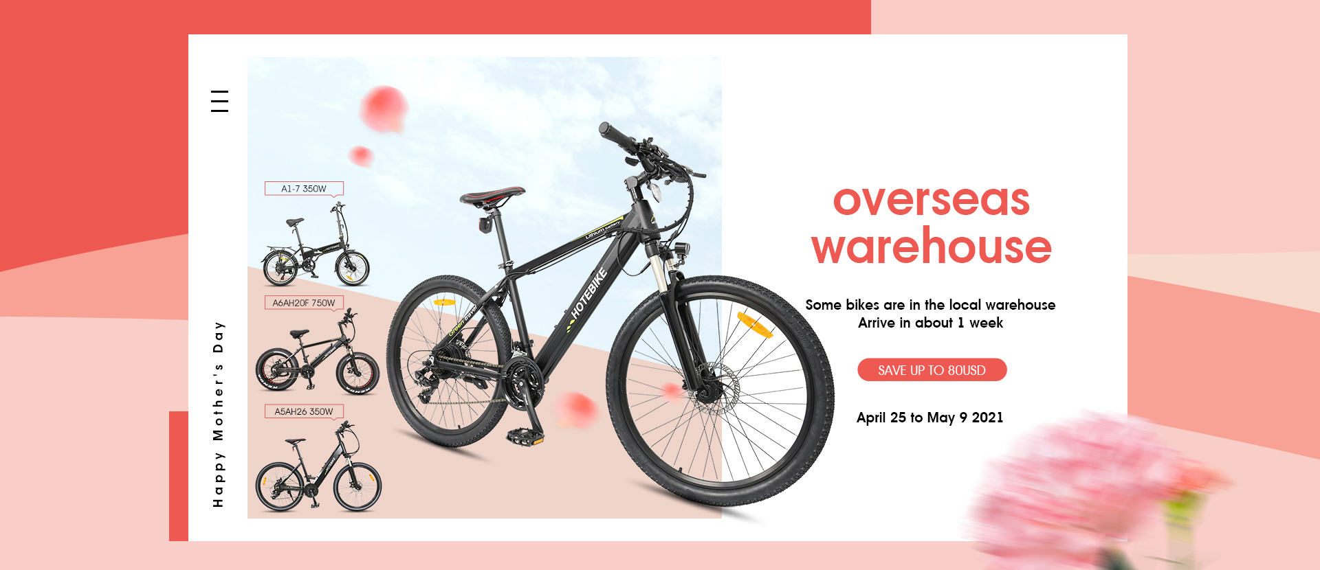 HOTEBIKE Elektrische Fiets Moederdag Promotie 2021 2 20210426094509 43658