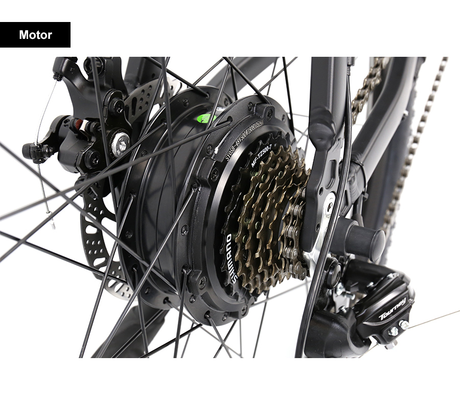 48V 500W E-citybike 26" elektrisch aangedreven fiets met verborgen accu A5AH26 te koop 8 48V 500W E-citybike 26