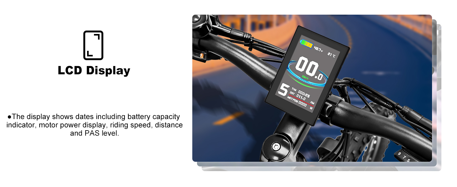 48V 750W Elektrische Fiets met Verwijderbare Batterij – Dubbele Vering, 20x4 Banden en Tot 60 Mijl Bereik - Fat Tire Elektrische Fiets - 2
