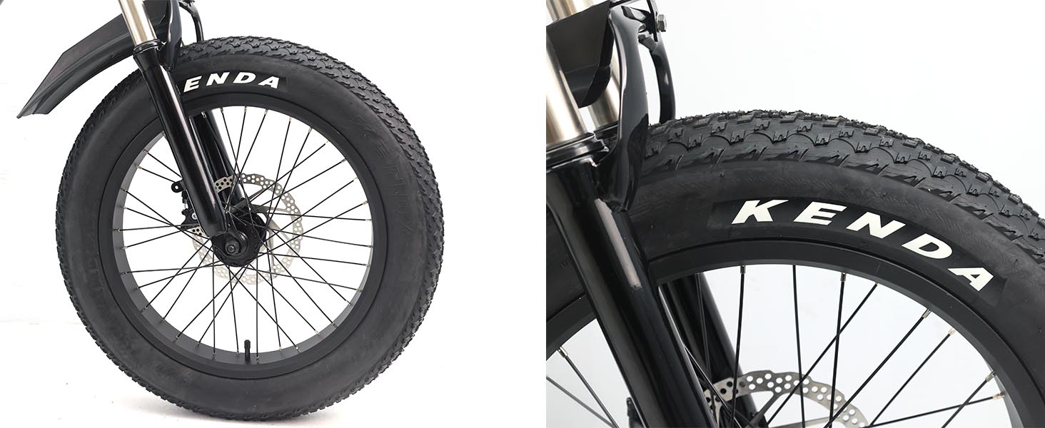 48V 750W Elektrische Fiets met Verwijderbare Batterij – Dubbele Vering, 20x4 Banden en Tot 60 Mijl Bereik - Fat Tire Elektrische Fiets - 3